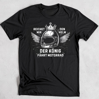 Der König fährt Motorrad - T-Shirt