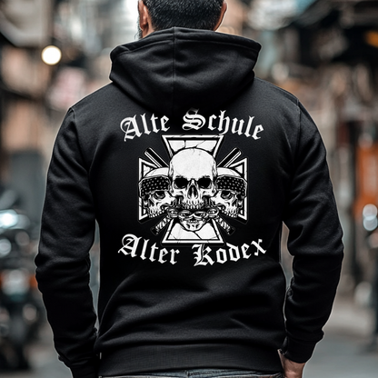 Alte Schule, alter Kodex - Hoodie Rückendruck