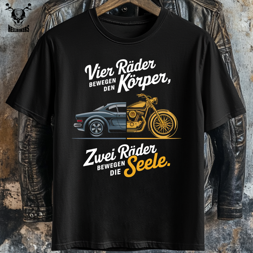 Zwei Räder bewegen die Seele - Herren T-Shirt