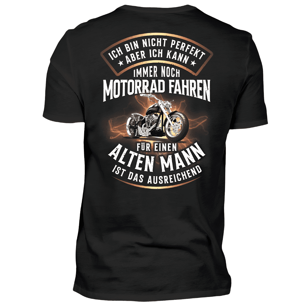 Ich bin nicht perfekt - T-Shirt Rückendruck