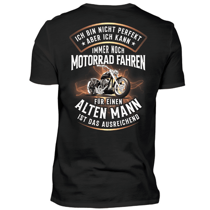 Ich bin nicht perfekt - T-Shirt Rückendruck