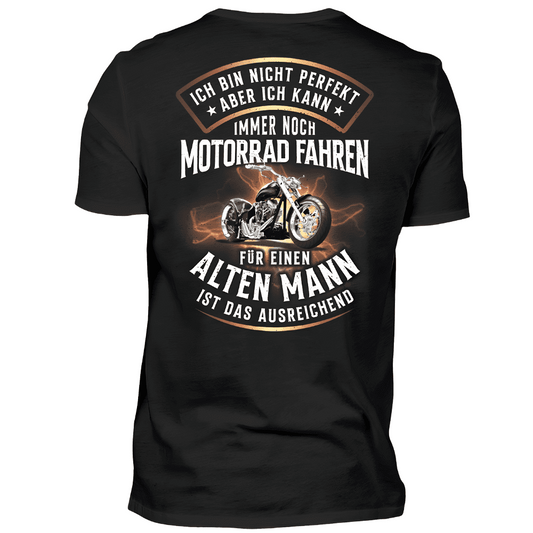 Ich bin nicht perfekt - T-Shirt Rückendruck