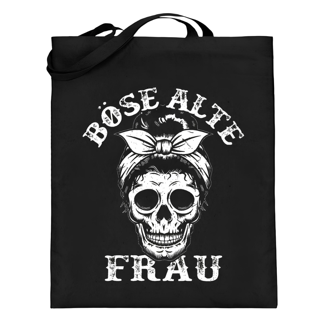 Böse alte Frau - Jutebeutel