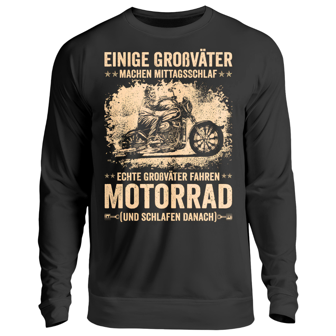 Echte Großväter fahren Motorrad - Sweatshirt