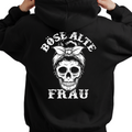 Böse alte Frau - Unisex Hoodie Rückendruck