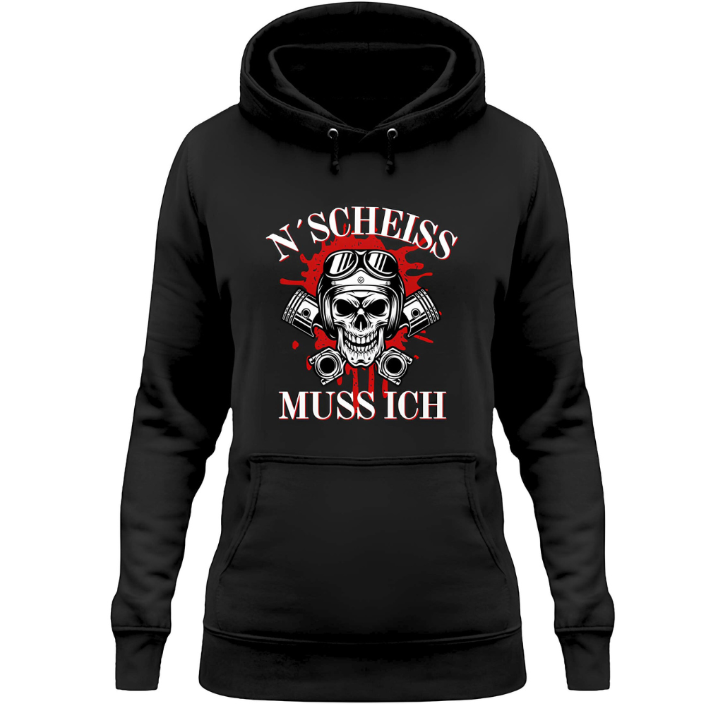 N´Scheiß muss ich - Damen Hoodie