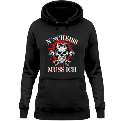 N´Scheiß muss ich - Damen Hoodie