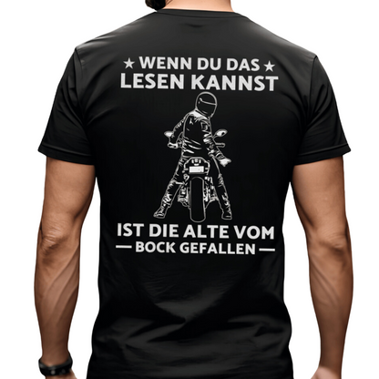 Wenn du das lesen kannst - T-Shirt Rückendruck