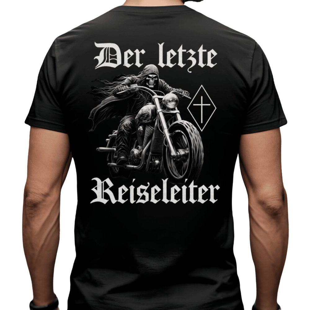 Der letzte Reiseleiter - T-Shirt Rückendruck