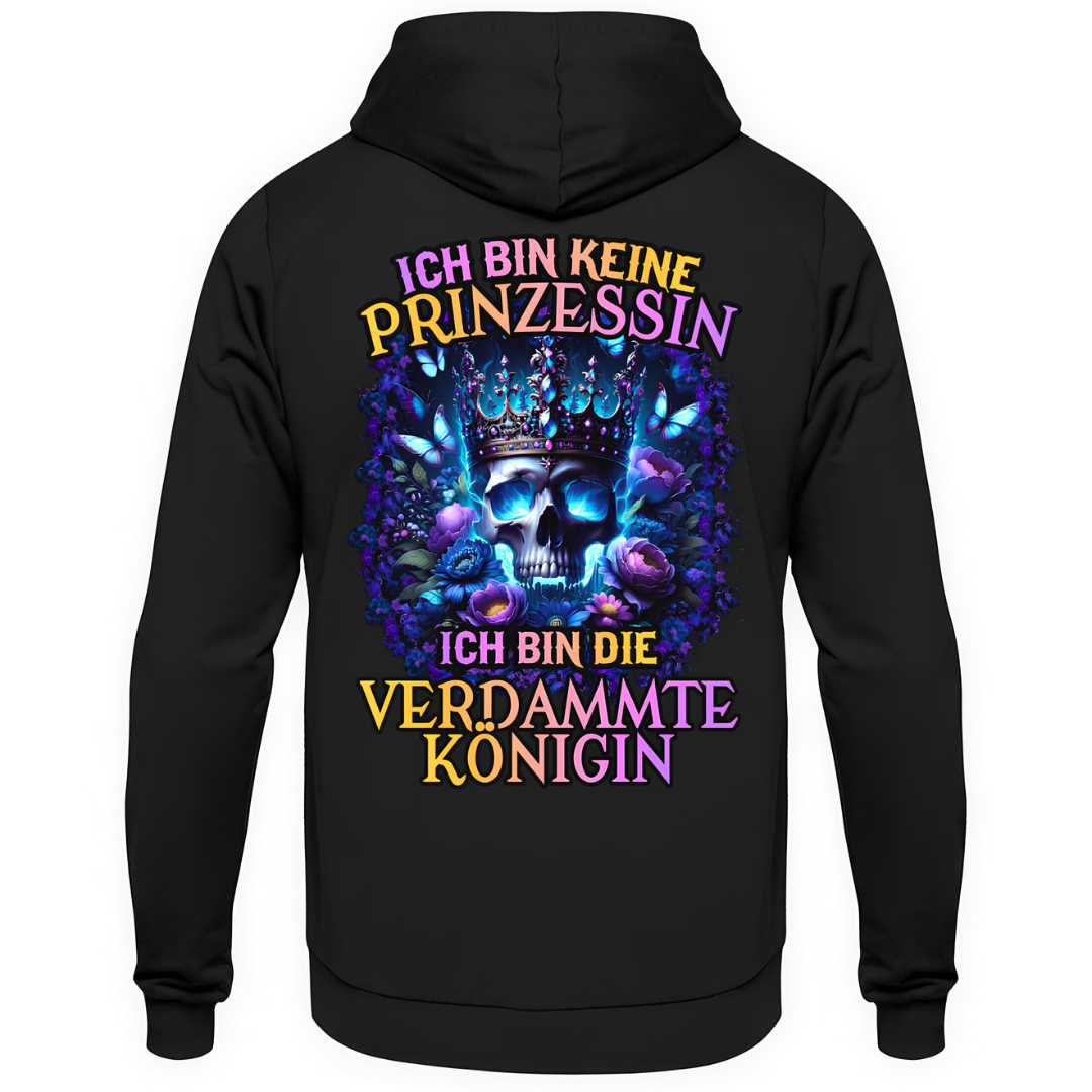 Ich bin keine Prinzessin - Unisex Hoodie Rückendruck