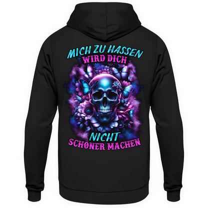 Mich zu hassen - Unisex Hoodie Rückendruck