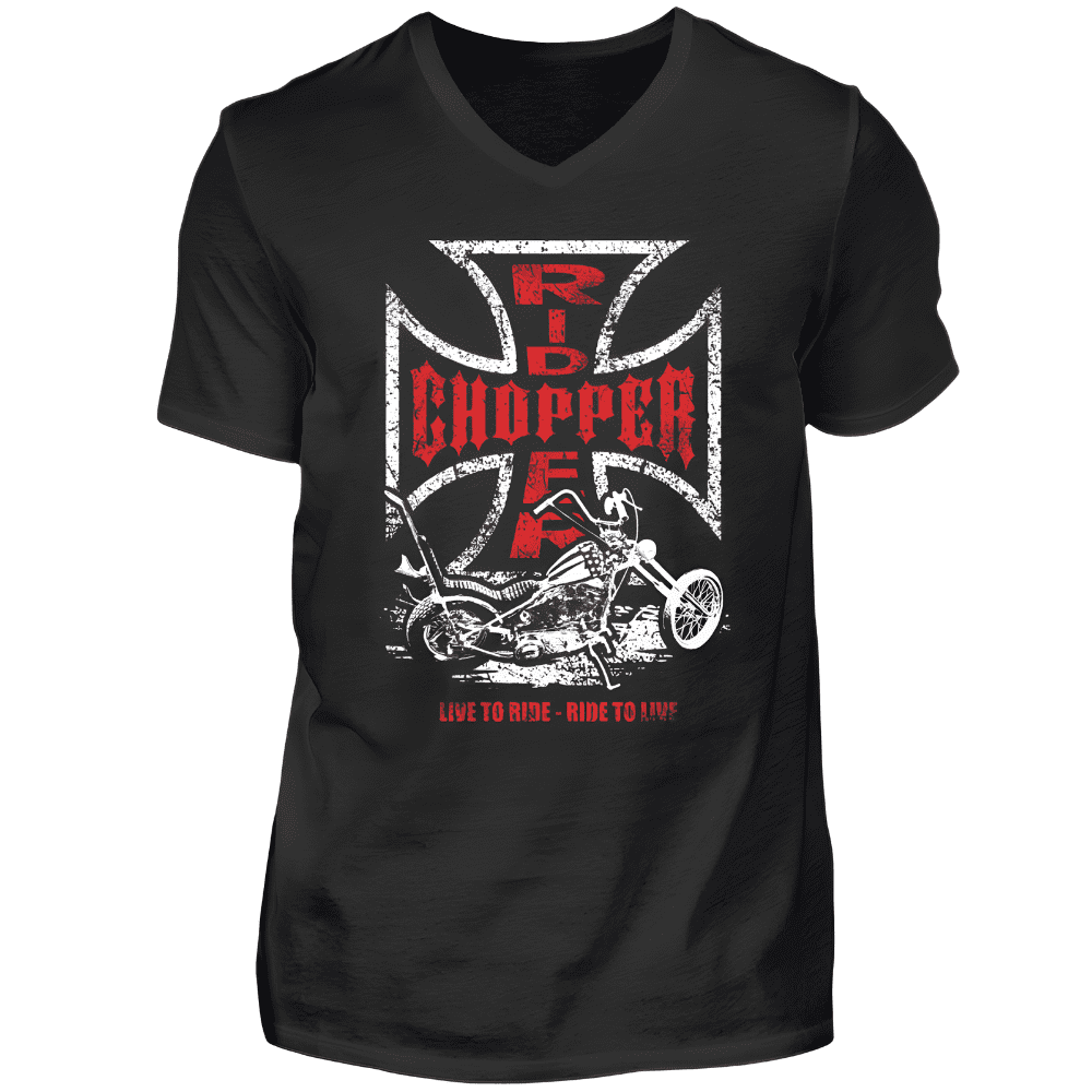 Chopper rider - T-Shirt V-Ausschnitt