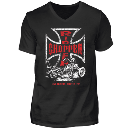 Chopper rider - T-Shirt V-Ausschnitt