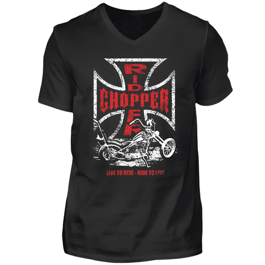 Chopper rider - T-Shirt V-Ausschnitt