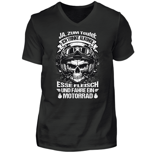 Ja, zum Teufel - T-Shirt V-Ausschnitt