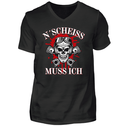 N´Scheiß muss ich - T-Shirt V-Ausschnitt