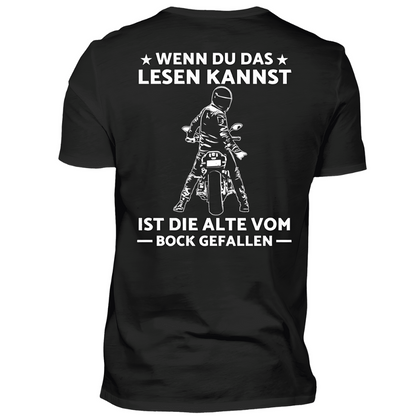 Wenn du das lesen kannst - T-Shirt Rückendruck