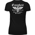 Einigkeit, Recht & Freiheit - Premium Damen T-Shirt Rückendruck