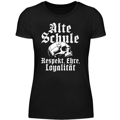 Alte Schule: Respekt, Ehre, Loyalität - Premium Damen T-Shirt
