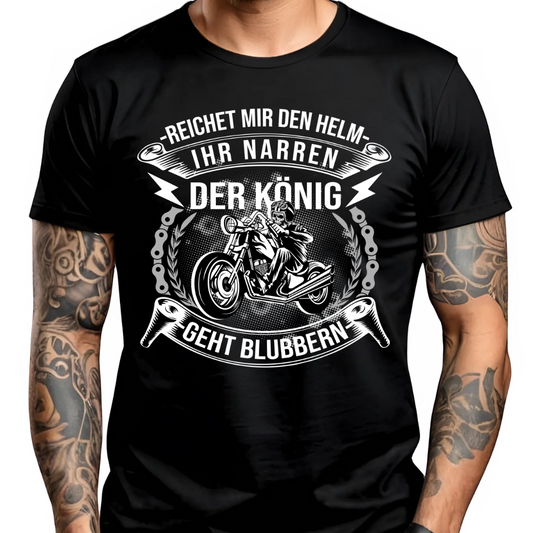 Der König geht blubbern - Premium T-Shirt