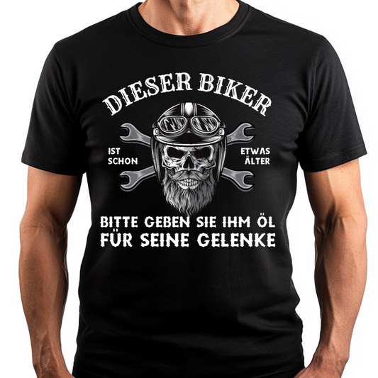 Dieser Biker ist schon etwas älter - Premium T-Shirt