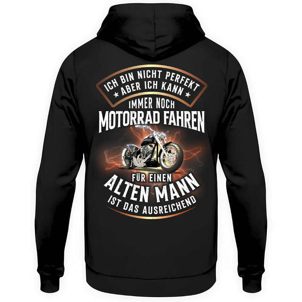 Ich bin nicht perfekt - Hoodie Rückendruck