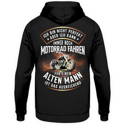 Ich bin nicht perfekt - Hoodie Rückendruck