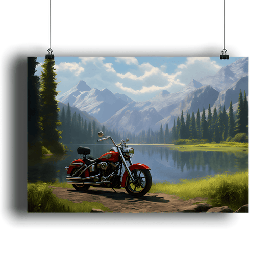 Berglandschaft - DIN A1 Poster (Querformat)