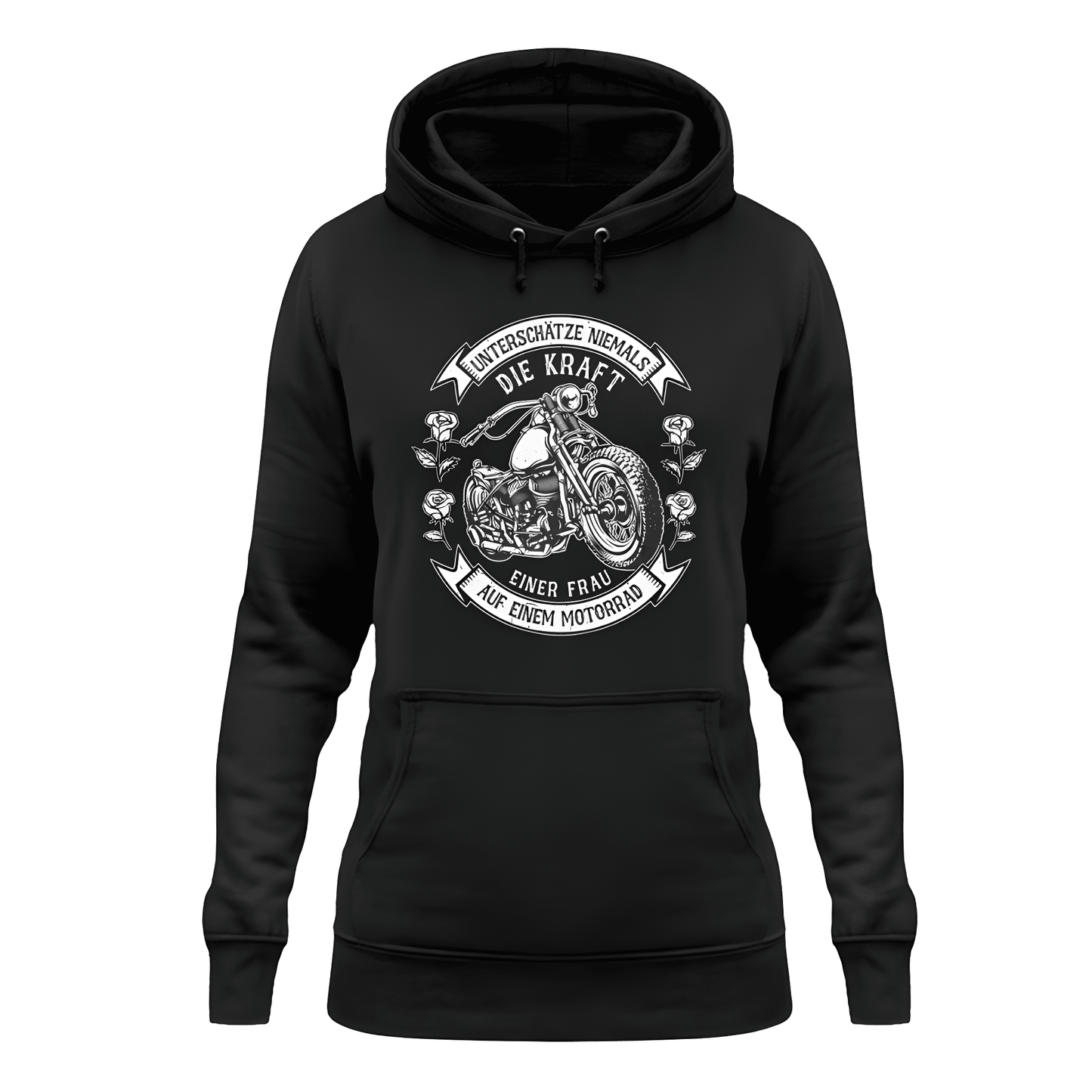 Unterschätze niemals die Kraft einer Frau - Damen Hoodie