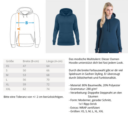 Coole Mädchen fahren selber - Damen Hoodie